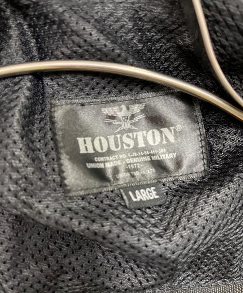 HOUSTON（ヒューストン）HOUSTON (ヒューストン) ナイロンジャケット／NYLON JKT ブラック サイズ:Lの古着・服飾アイテム