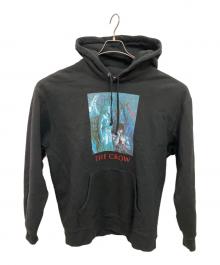 SUPREME×THE CROW（シュプリーム×ザ・クロー）の古着「フーデッドスウェットシャツ ジェームズ・オバー"ザ・クロウ"／HOODED SWEATSHIRT JAMES O’BARR "THE CROW"」｜ブラック