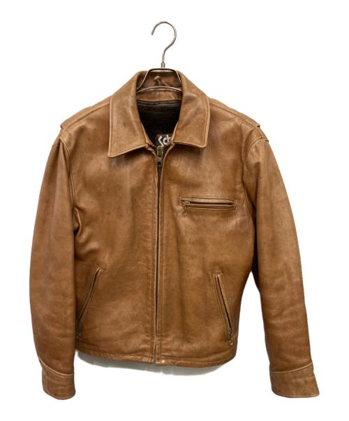 Schott（ショット）Schott (ショット) AT101 レザージャケット／AT101 LEATHER JACKET キャメル サイズ:40の古着・服飾アイテム