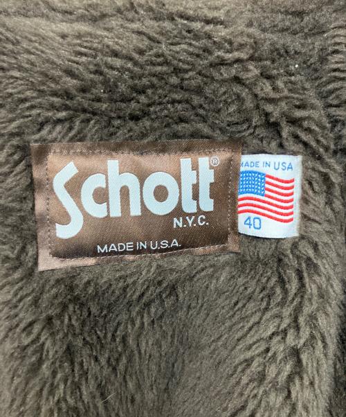 Schott（ショット）Schott (ショット) AT101 レザージャケット／AT101 LEATHER JACKET キャメル サイズ:40の古着・服飾アイテム