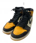 NIKEナイキ）の古着「エアジョーダン 1 レトロハイ OG／AIR JORDAN1 RETRO HIGH OG」｜ブラック×イエロー