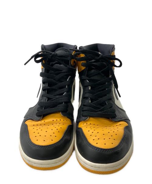 NIKE（ナイキ）NIKE (ナイキ) エアジョーダン 1 レトロハイ OG／AIR JORDAN1 RETRO HIGH OG ブラック×イエロー サイズ:28cmの古着・服飾アイテム