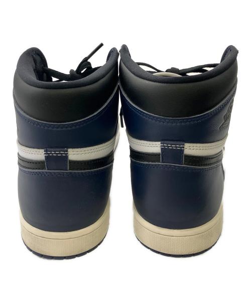 NIKE（ナイキ）NIKE (ナイキ) エアジョーダン 1 レトロハイ OG ミッドナイト／AIR JORDAN1 RETRO HIGH OG MIDNIGHT ホワイト×ネイビー サイズ:28.5cmの古着・服飾アイテム