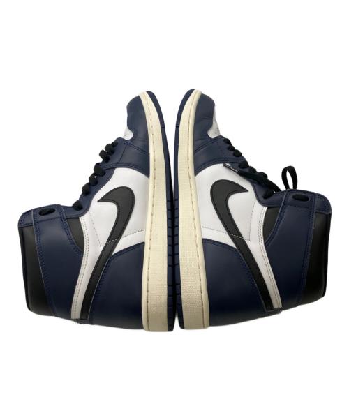NIKE（ナイキ）NIKE (ナイキ) エアジョーダン 1 レトロハイ OG ミッドナイト／AIR JORDAN1 RETRO HIGH OG MIDNIGHT ホワイト×ネイビー サイズ:28.5cmの古着・服飾アイテム