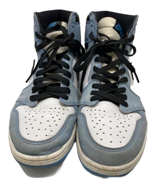 NIKE（ナイキ）NIKE (ナイキ) ハイカットスニーカー/AIR JORDAN1 HIGH OG UNIBERSITY BLUE ホワイト×ブルー サイズ:30cmの古着・服飾アイテム