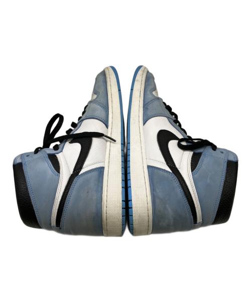 NIKE（ナイキ）NIKE (ナイキ) ハイカットスニーカー/AIR JORDAN1 HIGH OG UNIBERSITY BLUE ホワイト×ブルー サイズ:30cmの古着・服飾アイテム