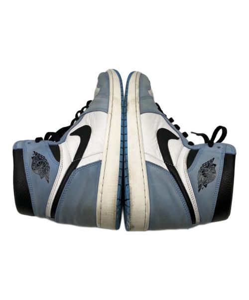 NIKE（ナイキ）NIKE (ナイキ) ハイカットスニーカー/AIR JORDAN1 HIGH OG UNIBERSITY BLUE ホワイト×ブルー サイズ:30cmの古着・服飾アイテム