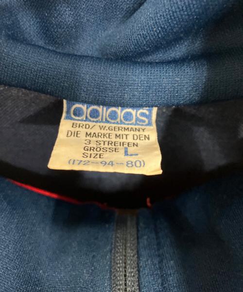 adidas（アディダス）adidas (アディダス) 80sトラックジャケット ネイビー×レッド サイズ:Lの古着・服飾アイテム