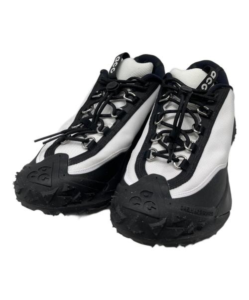 NIKE ACG（ナイキエーシージー）NIKE ACG (ナイキエーシージー) COMME des GARCONS (コムデギャルソン) マウンテンフライ2 ロー／Mountain Fly 2 Low ホワイト×ブラック サイズ:28cmの古着・服飾アイテム