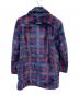 SUPREME (シュプリーム) Jean Paul GAULTIER (ジャンポールゴルチェ) ダブルブレステッドプレイドフェイクファーコート／Double Breasted Plaid Faux Fur Coat ブルー サイズ:S：55000円