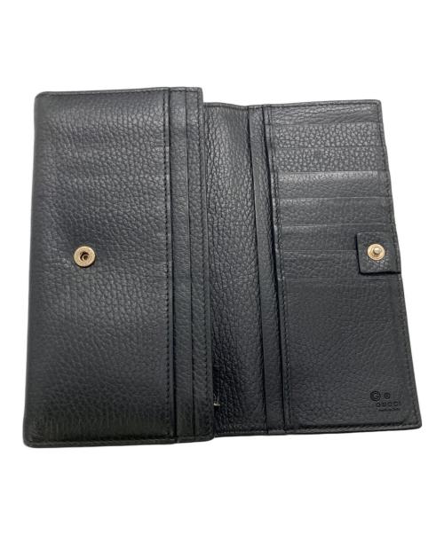 GUCCI（グッチ）GUCCI (グッチ) インターロッキングG ロングウォレット／INTERLOCKING G LONG WALLET ブラックの古着・服飾アイテム