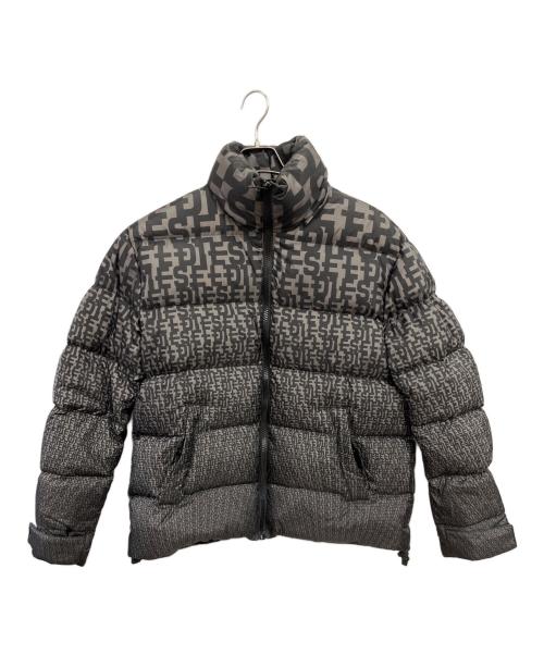 DIESEL（ディーゼル）DIESEL (ディーゼル) ダウンジャケット／DOWN JKT ブラック×カーキ サイズ:Lの古着・服飾アイテム