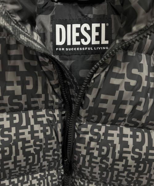 DIESEL（ディーゼル）DIESEL (ディーゼル) ダウンジャケット／DOWN JKT ブラック×カーキ サイズ:Lの古着・服飾アイテム