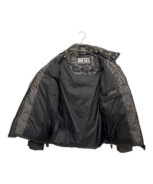 DIESEL（ディーゼル）DIESEL (ディーゼル) ダウンジャケット／DOWN JKT ブラック×カーキ サイズ:Lの古着・服飾アイテム