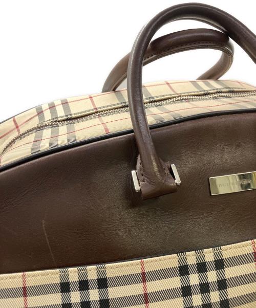 BURBERRY（バーバリー）BURBERRY (バーバリー) ノバチェック ボストンバッグ／NOVA CHECK BOSTON ベージュの古着・服飾アイテム