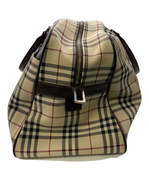 BURBERRY（バーバリー）BURBERRY (バーバリー) ノバチェック ボストンバッグ／NOVA CHECK BOSTON ベージュの古着・服飾アイテム