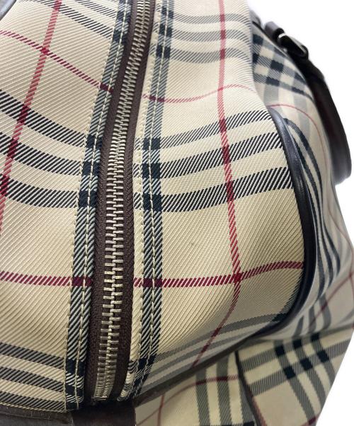 BURBERRY（バーバリー）BURBERRY (バーバリー) ノバチェック ボストンバッグ／NOVA CHECK BOSTON ベージュの古着・服飾アイテム