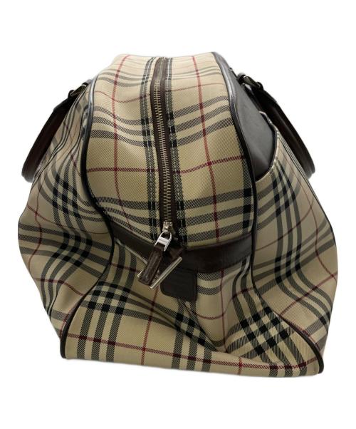 BURBERRY（バーバリー）BURBERRY (バーバリー) ノバチェック ボストンバッグ／NOVA CHECK BOSTON ベージュの古着・服飾アイテム