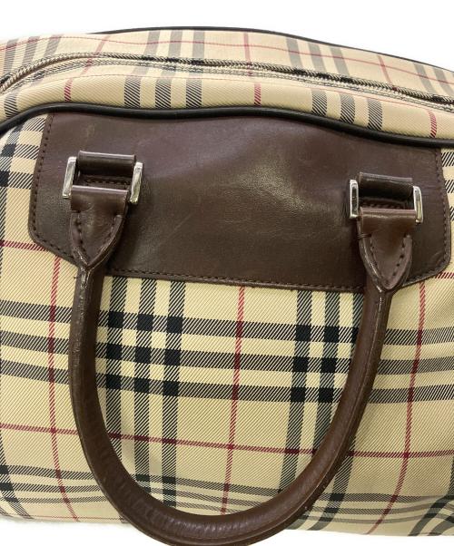 BURBERRY（バーバリー）BURBERRY (バーバリー) ノバチェック ボストンバッグ／NOVA CHECK BOSTON ベージュの古着・服飾アイテム