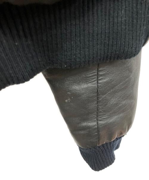 Hard Rock cafe（ハードロックカフェ）Hard Rock cafe (ハードロックカフェ) 90'S エンボスド レザーブルゾン／90'S EMBOSSED LEATHER BLOUSON ブラック サイズ:Mの古着・服飾アイテム