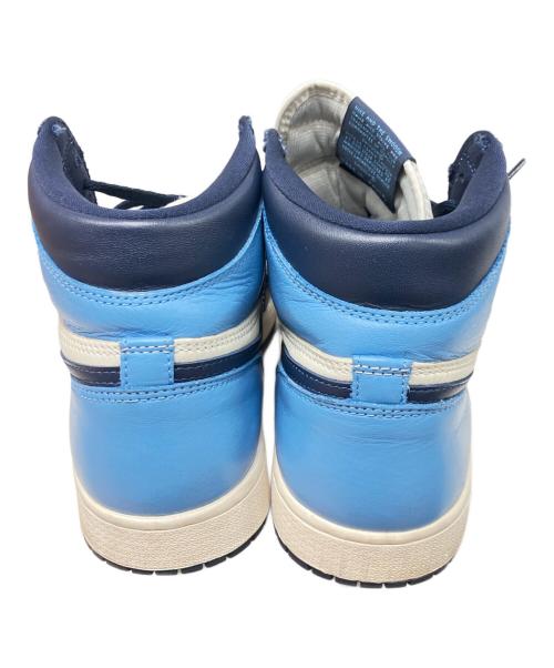 NIKE（ナイキ）NIKE (ナイキ) エアジョーダン1 レトロハイ／AIR JORDAN1 RETRO HIGH ホワイト×ブルー サイズ:27.5cmの古着・服飾アイテム