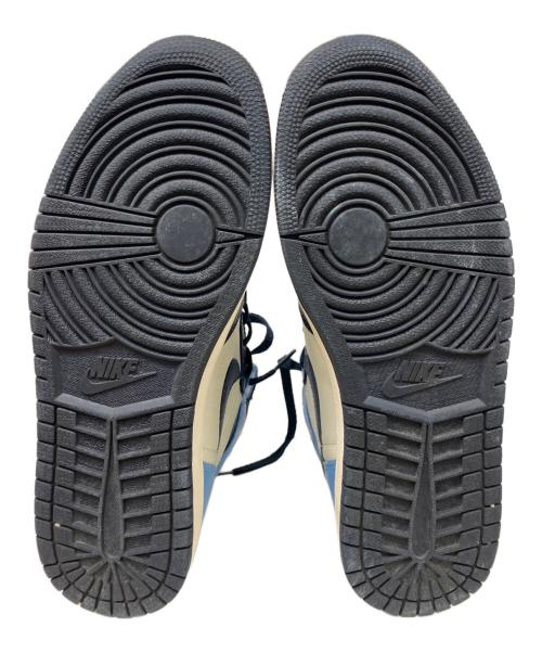 NIKE（ナイキ）NIKE (ナイキ) エアジョーダン1 レトロハイ／AIR JORDAN1 RETRO HIGH ホワイト×ブルー サイズ:27.5cmの古着・服飾アイテム