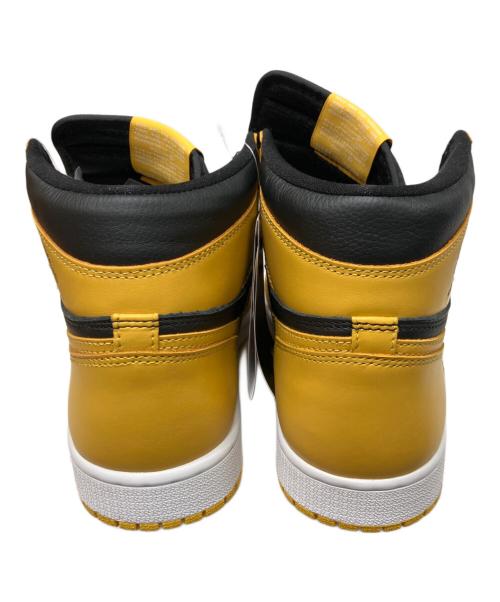 NIKE（ナイキ）NIKE (ナイキ) エアジョーダン1 レトロハイ／AIR JORDAN1 RETRO HIGH ブラック×イエロー サイズ:27.5cmの古着・服飾アイテム