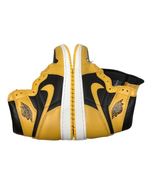 NIKE（ナイキ）NIKE (ナイキ) エアジョーダン1 レトロハイ／AIR JORDAN1 RETRO HIGH ブラック×イエロー サイズ:27.5cmの古着・服飾アイテム