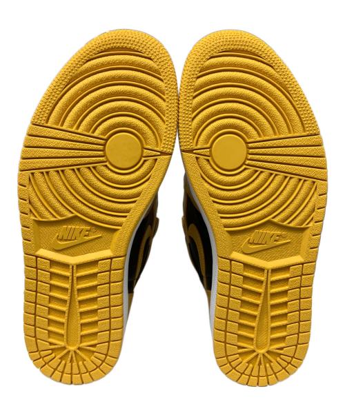 NIKE（ナイキ）NIKE (ナイキ) エアジョーダン1 レトロハイ／AIR JORDAN1 RETRO HIGH ブラック×イエロー サイズ:27.5cmの古着・服飾アイテム