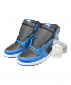 NIKEナイキ）の古着「エアジョーダン1 レトロハイ／AIR JORDAN1 RETRO HIGH」｜ブラック×ブルー
