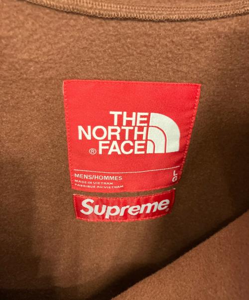 THE NORTH FACE（ザ ノース フェイス）THE NORTH FACE (ザ ノース フェイス) SUPREME (シュプリーム) フリースジャケット ブラウン サイズ:Lの古着・服飾アイテム