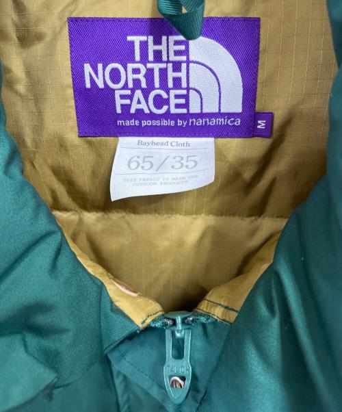 THE NORTHFACE PURPLELABEL（ザ・ノースフェイス パープルレーベル）THE NORTHFACE PURPLELABEL (ザ・ノースフェイス パープルレーベル) ダウンベスト グリーン サイズ:Ｍの古着・服飾アイテム