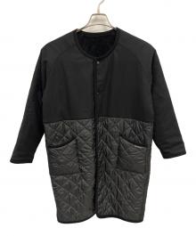 LAVENHAM（ラベンハム）の古着「ノーカラーコート」｜ブラック