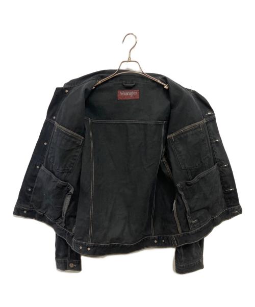 Wrangler（ラングラー）Wrangler (ラングラー) 90'S~ ラングラーヒーロー 後染めデニムジャケット／90'S~ WRANGLER HERO PIECE DYEING DENIM JACKET ブラック サイズ:不明の古着・服飾アイテム