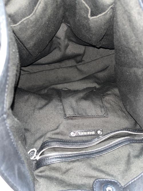 DIESEL（ディーゼル）DIESEL (ディーゼル) チェーントートバッグ ブラックの古着・服飾アイテム