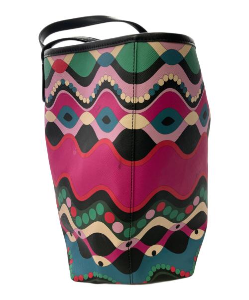 Emilio Pucci（エミリオ プッチ）Emilio Pucci (エミリオ プッチ) トートバッグ ピンク×ブラックの古着・服飾アイテム