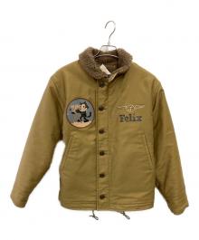 TOYS MCCOY（トイズマッコイ）の古着「N-1 デッキジャケット フェリックス"フォトグラフィー"／N-1 DECK JACKET FELIX "PHOTOGRAPHY"」｜カーキ