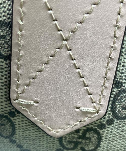 GUCCI（グッチ）GUCCI (グッチ) GGスプリーム トートバッグ ベージュ×ピンクの古着・服飾アイテム