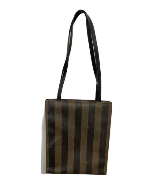 FENDI（フェンディ）FENDI (フェンディ) ペカントートバッグ ブラウン×ブラックの古着・服飾アイテム