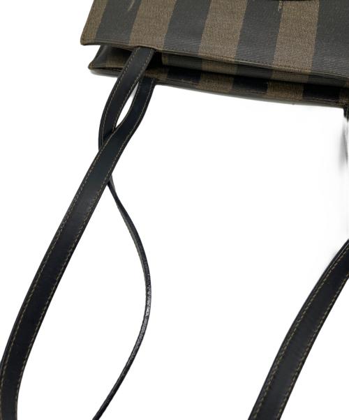 FENDI（フェンディ）FENDI (フェンディ) ペカントートバッグ ブラウン×ブラックの古着・服飾アイテム