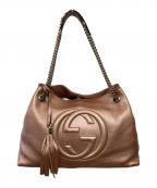 GUCCIグッチ）の古着「フリンジ タッセル インターロッキングG」｜ピンク