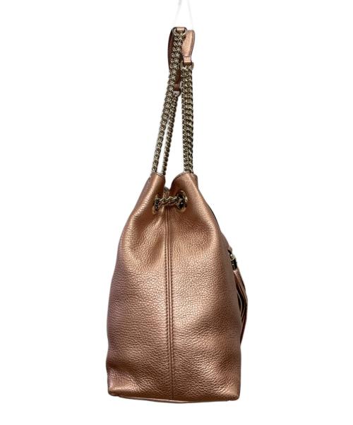 GUCCI（グッチ）GUCCI (グッチ) フリンジ タッセル インターロッキングG ピンクの古着・服飾アイテム