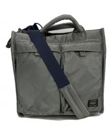 PORTER（ポーター）の古着「ショルダーバッグ/PX TANKER 2WAY VERTICAL TOTE BAG M」｜オリーブ