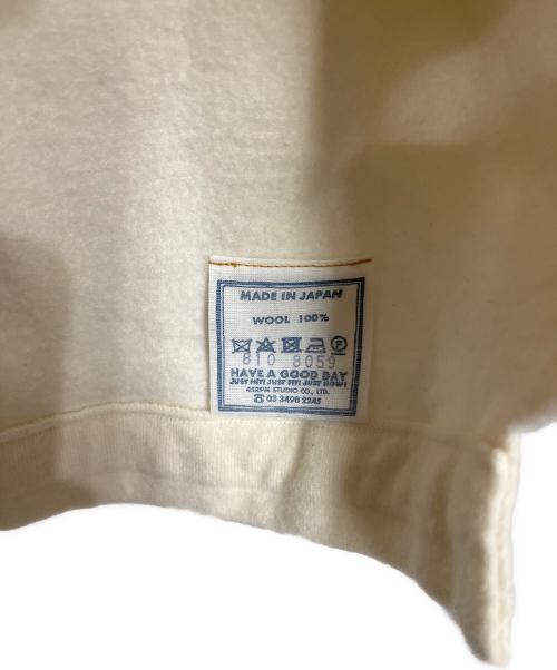 45R（フォーティファイブ・アール）45R (フォーティファイブ・アール) フロート縮絨の908マリンプル アイボリー サイズ:Freeの古着・服飾アイテム