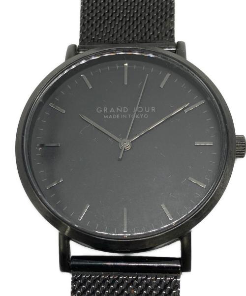 GRAND JOUR（グランジュール）GRAND JOUR (グランジュール) 腕時計 ブラックの古着・服飾アイテム