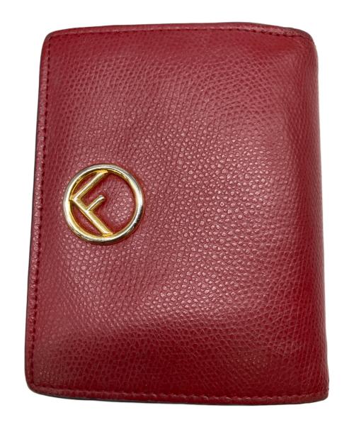 FENDI（フェンディ）FENDI (フェンディ) 2つ折り財布 レッドの古着・服飾アイテム