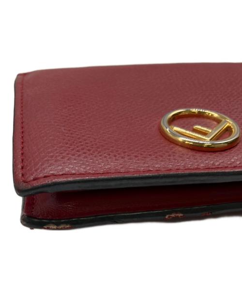 FENDI（フェンディ）FENDI (フェンディ) 2つ折り財布 レッドの古着・服飾アイテム