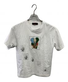 CABAN（キャバン）の古着「ドライスビンコットン ELEPHANTマーチエンブロイダリーTシャツ」｜ホワイト