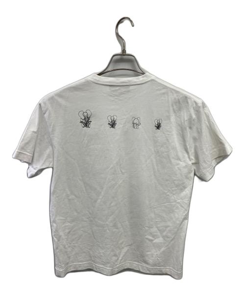 CABAN（キャバン）CABAN (キャバン) ドライスビンコットン ELEPHANTマーチエンブロイダリーTシャツ ホワイト サイズ:Sの古着・服飾アイテム