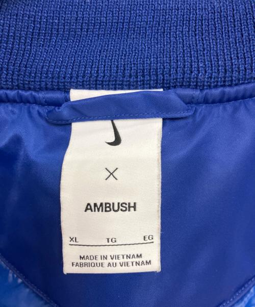 NIKE（ナイキ）NIKE (ナイキ) AMBUSH (アンブッシュ) ブルゾン/ナンバリングレイヤードジップブルゾ/ ブルー サイズ:XLの古着・服飾アイテム